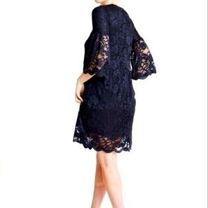 - Adrianna Papell   Bell Sleeve  Lace Dress Size 4